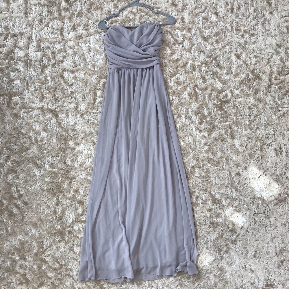 BRAND NEW LULU’s Grey Gown/Maxi Dress
